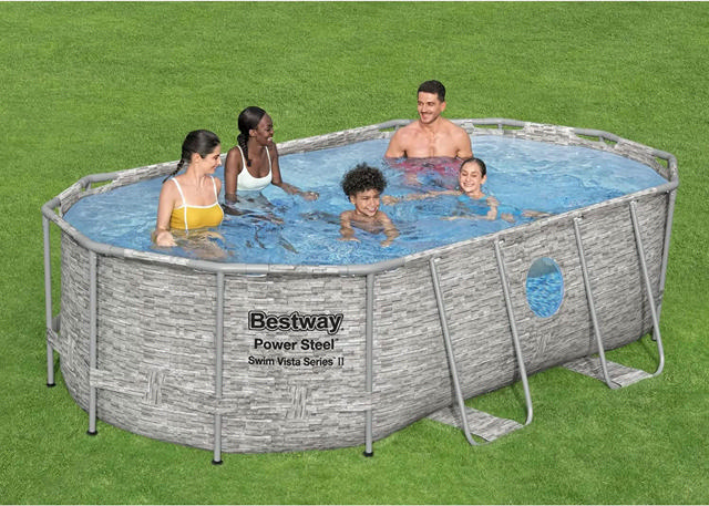 BESTWAY 56714 POOL 427X250X100CM RATTAN OVAL