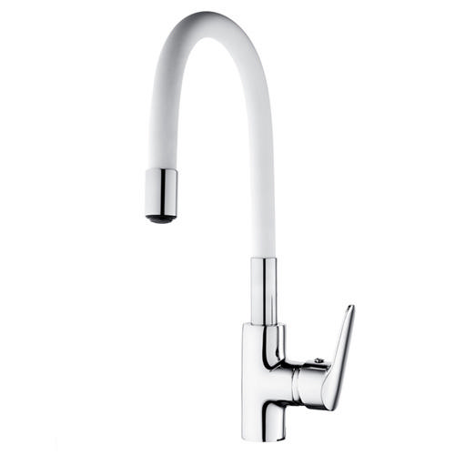 PLUIE KITCHEN MIXER HIGH FLEXIBLE WHITE SPOUT