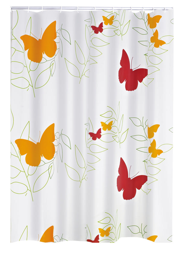 SH.CURTAIN BUTTERFLIES 180X200