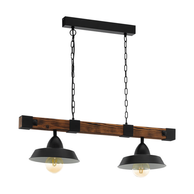 EGLO 'OLDBURY' PENDANT LIGHT 2xE27