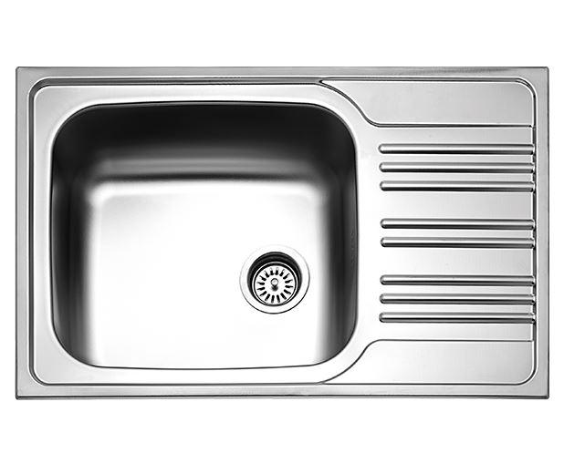 INSET SINK 78X50CM 1B1D O92