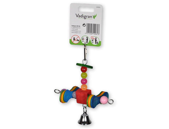 VADIGRAN BIRD TOY-TURNING WHEELS 18CM