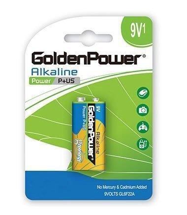 GOLDEN POWER 9V ALKALANE POWER PLUS