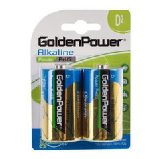 GOLDEN POWER 1.5V  D ALKALINE POWER PLUS