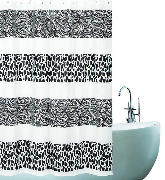 SHOWER CURTAIN 180X180 PEVA ZEBRA