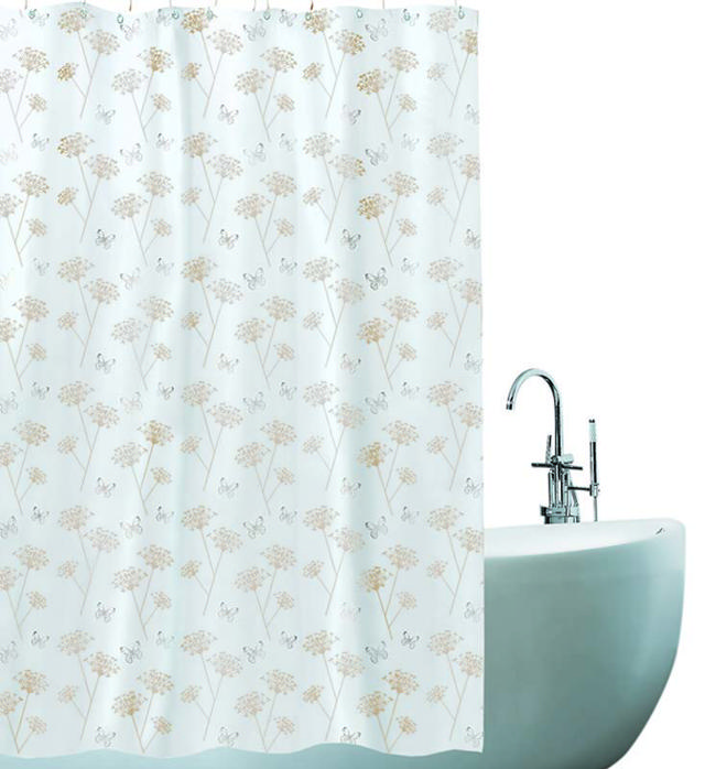 SHOWER CURTAIN 180X180 PEVA NATURE