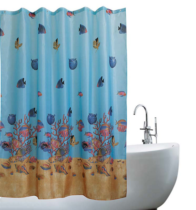 SHOWER CURTAIN 180X180 70GR DEEP SEA