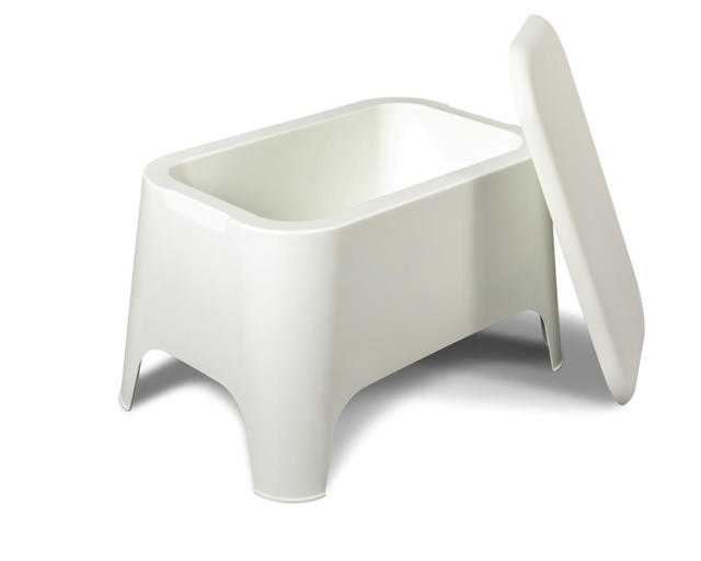 TOOMAX PETRA COZY TABLE WITH REMOVABLE LID 59Χ39Χ36CM WHITE