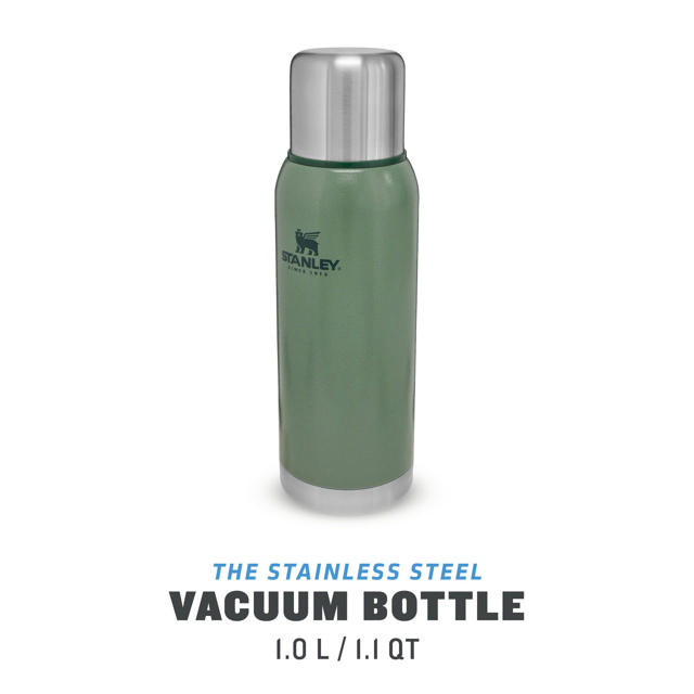 STANLEY STAINLESS STEEL VACUUM BOTTLE GREEN 1LTR