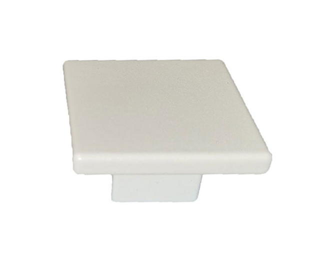 KNOB 50X50MM WHITE