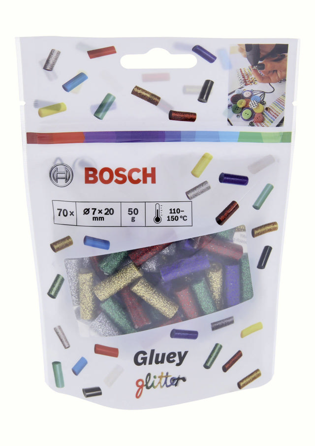 BOSCH GLUEY ΦΥΣΙΓΓΙΑ ΘΕΡΜΟΚΟΛΛΑΣ ΓΚΛΙΤΕΡ ΜΙΚΤΑ 70 ΤΕΜΑΧΙΑ