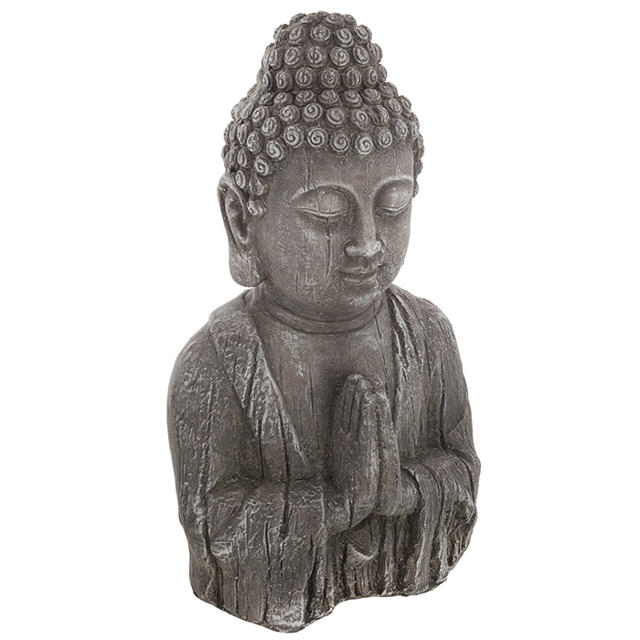 ATMOSPHERA WOODEN EFFECT BUDDHA HEAD 