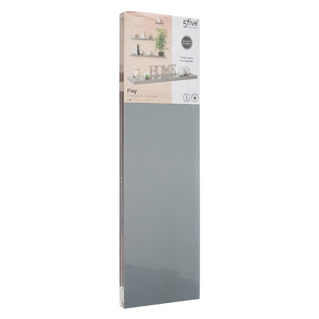 5FIVE 138954F WALL SHELD GREY 80CM