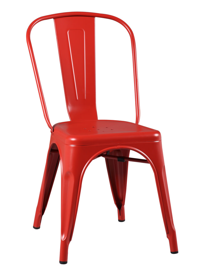 JONES METAL CHAIR MATT RED 45Χ54Χ83.5CM