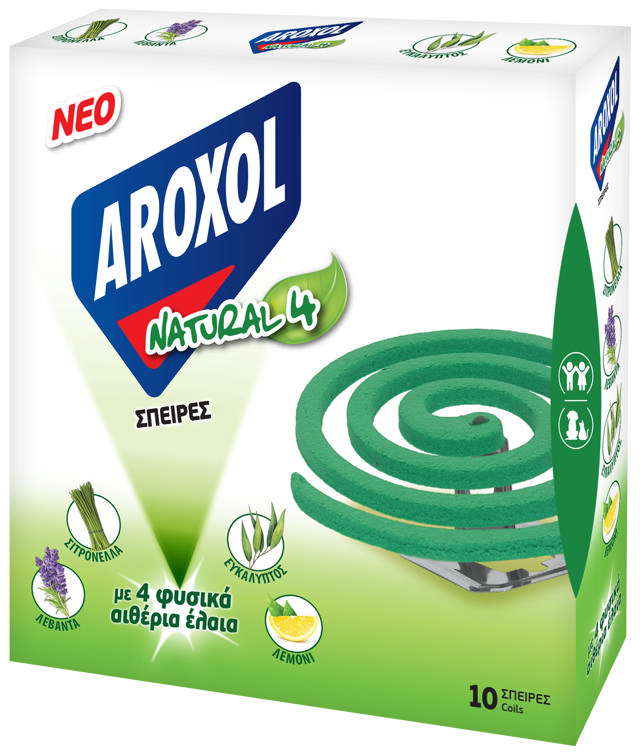 AROXOL NATURAL 4 COIL 10PCS