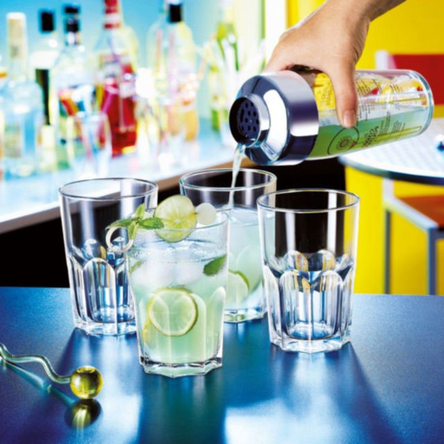 LUMINARC COCKTAIL BAR ΣΕΤ ΜΟΧΙΤΟ ΜΕ ΣΕΙΚΕΡ 5PCS