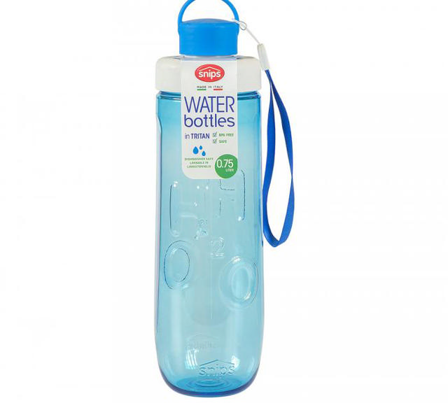 SNIPS TRITAN WATER BOTTLE 0,75LTR BLUE