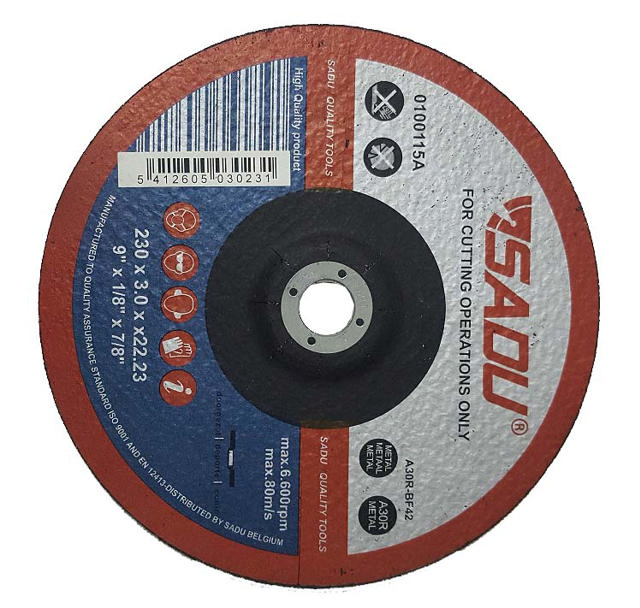 SADU METAL CUT-OFF DISC DEPREDDED 230x3,0mm 