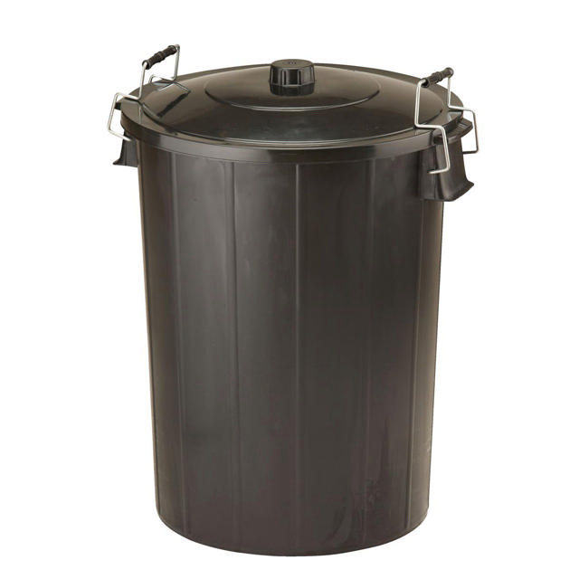 GARBAGE BIN 80L WITH METAL HANDLE