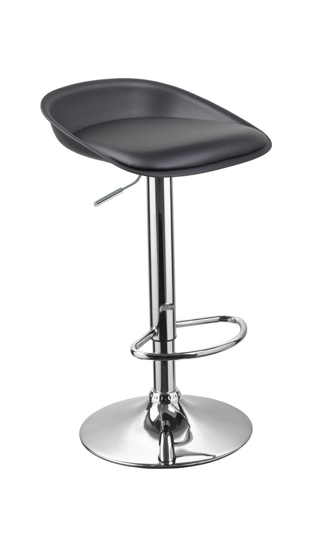 LORA BAR STOOL PP SEAT BLACK 44X45X71.5-H92.5CM