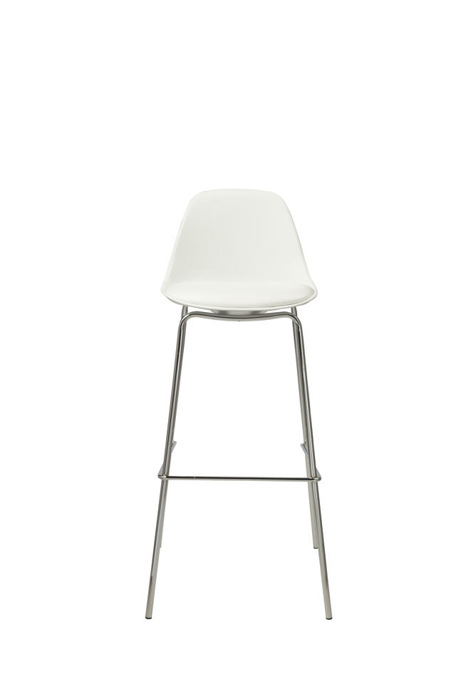 NORA KITCHEN STOOL PP SEAT WHITE