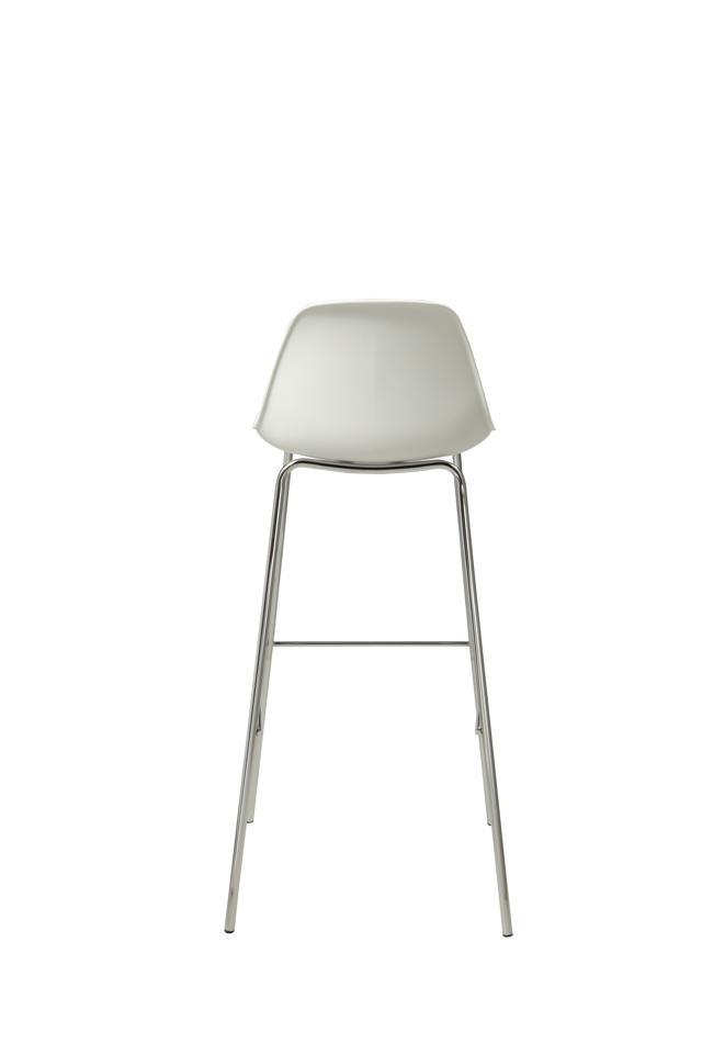 NORA KITCHEN STOOL PP SEAT WHITE