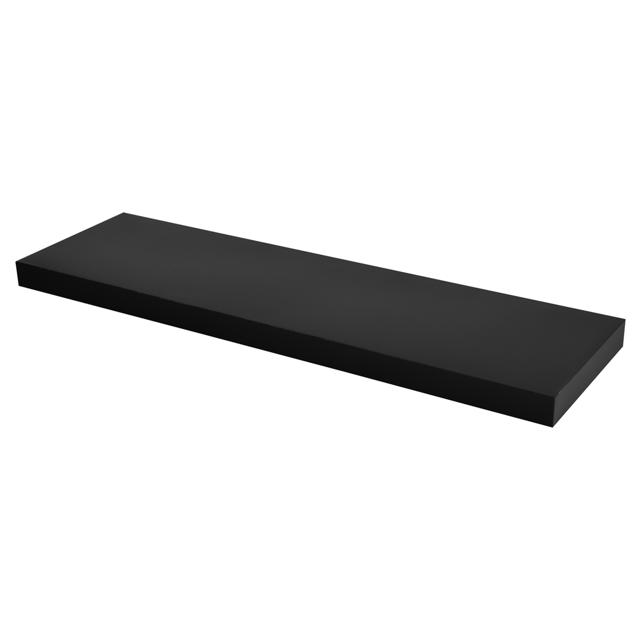 FLT SHELF XL 80X23.5X3.8CM PVC BLACK