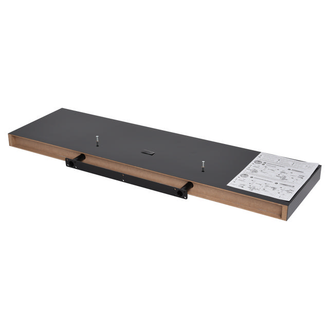 FLT SHELF XL 80X23.5X3.8CM PVC BLACK