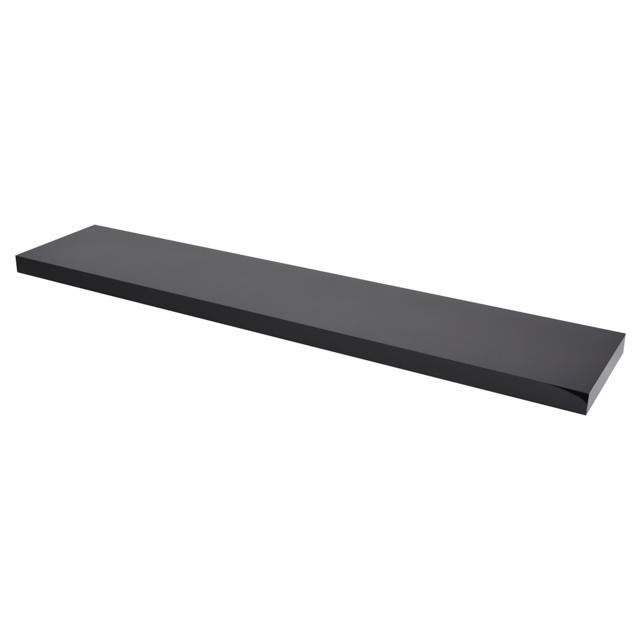 FLT SHELF XL 118X23.5X3.8CM PVC BLACK