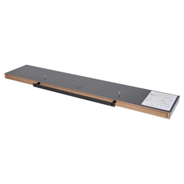 FLT SHELF XL 118X23.5X3.8CM PVC BLACK