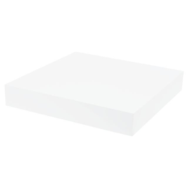 FLT SHELF XL 23.5X23.5X3.8CM PVC WHITE