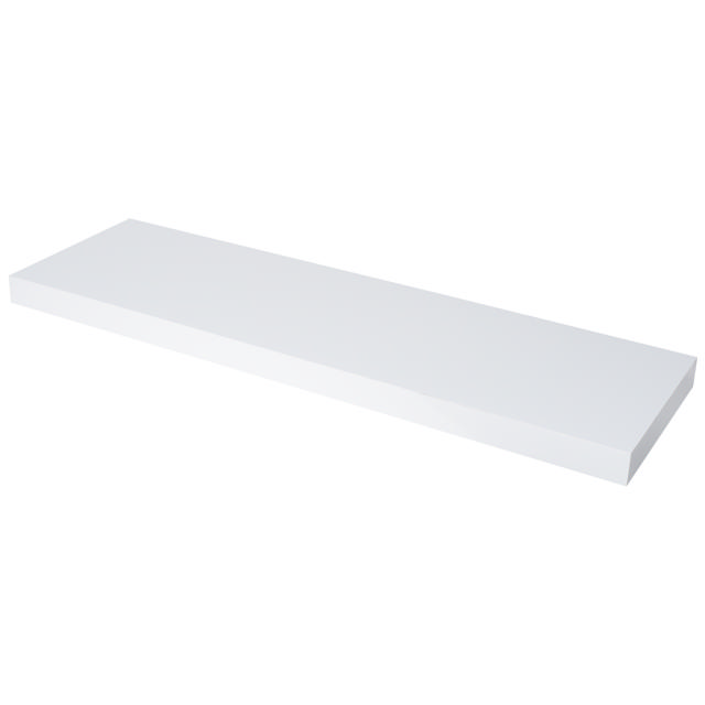 FLT SHELF XL 80X23.5X3.8CM PVC WHITE