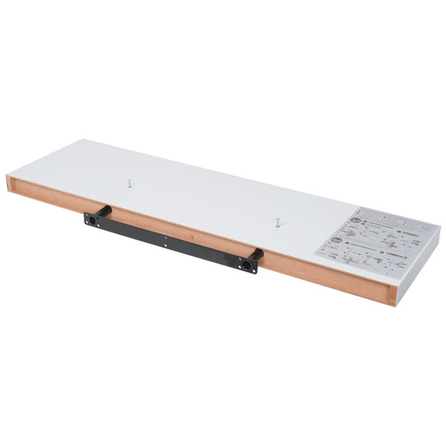 FLT SHELF XL 80X23.5X3.8CM PVC WHITE