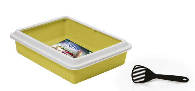 GEORPLAST MAX CAT LITTER TRAY WITH SCOOP 9L