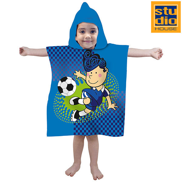 STUDIO HOUSE 250-03372 SANDY KIDS HOODED TOWEL 115CM X 60CM ASSORTED DESIGNS