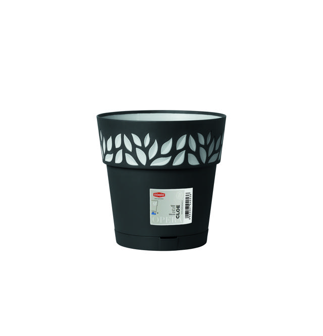 STEFANPLAST CLOE POT 20CM ANTHRACITE