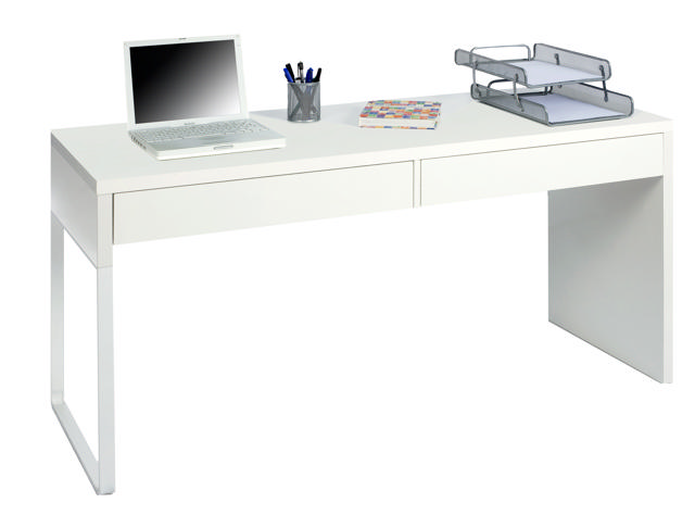 FORES HABITAT COMPUTER DESK 138X50X75CM MATT WHITE