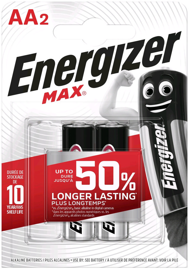 ENERGIZER MAX AA ΜΠΑΤΑΡΙΕΣ 2 ΤΕΜ 