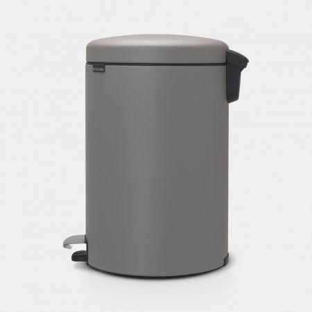 BRABANTIA NEW ICON PEDAL BIN 20 LITRE-MINERAL CONCRETE GREY