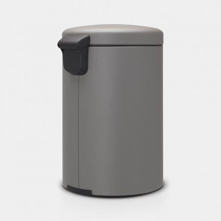 BRABANTIA NEW ICON PEDAL BIN 20 LITRE-MINERAL CONCRETE GREY