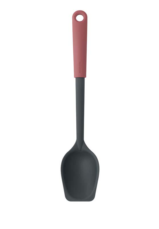 BRABANTIA SERVING SPOON PLUS SCRAPER, TASTY+ - GRAPE RED