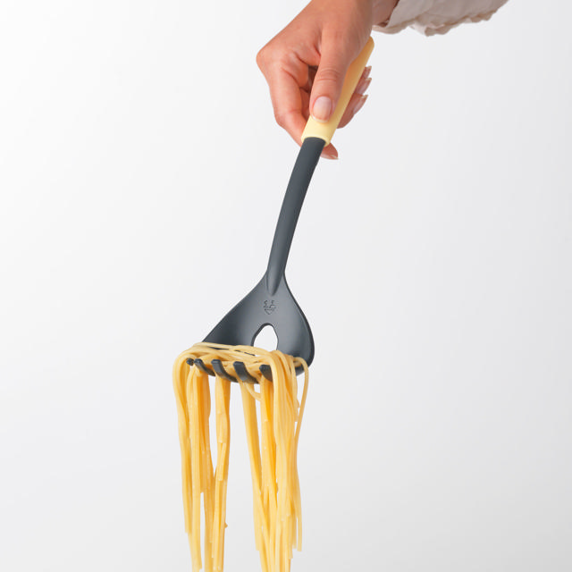 BRABANTIA SPAGHETTI SPOON PLUS MEASURE TOOL, TASTY+ - VANILLA YELLOW