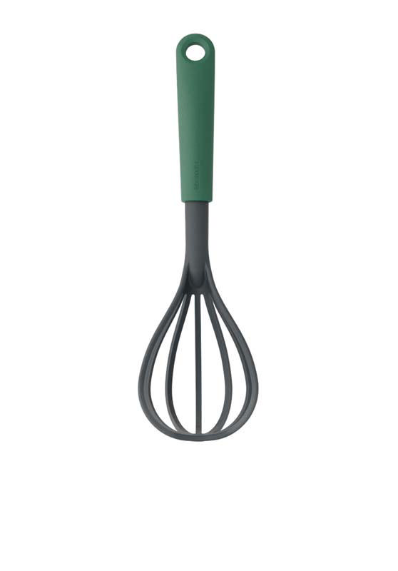 BRABANTIA WHISK PLUS DRAINING SPOON, TASTY+ - FIR GREEN