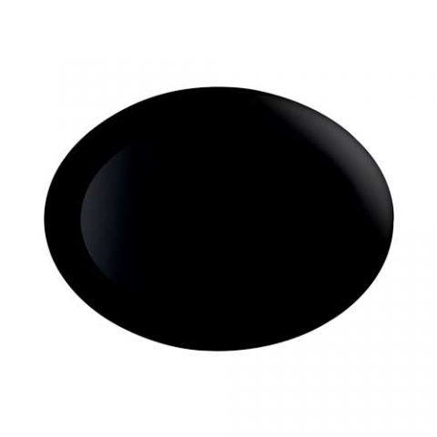 LUMINARC DIWALI PLATTER 25X33CM BLK