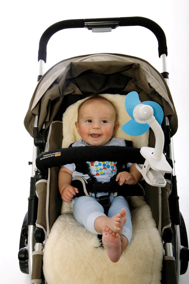 DREAM BABY STROLLER SOFT FAN WHITE/BLUE