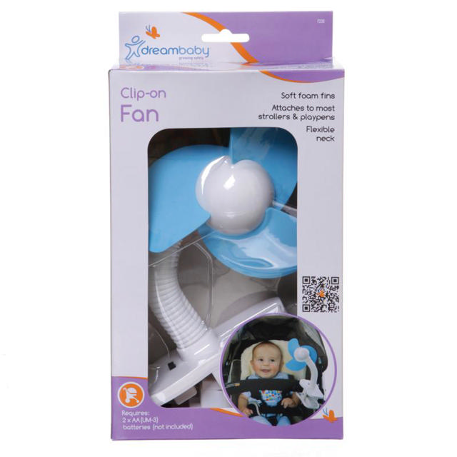 DREAM BABY STROLLER SOFT FAN WHITE/BLUE