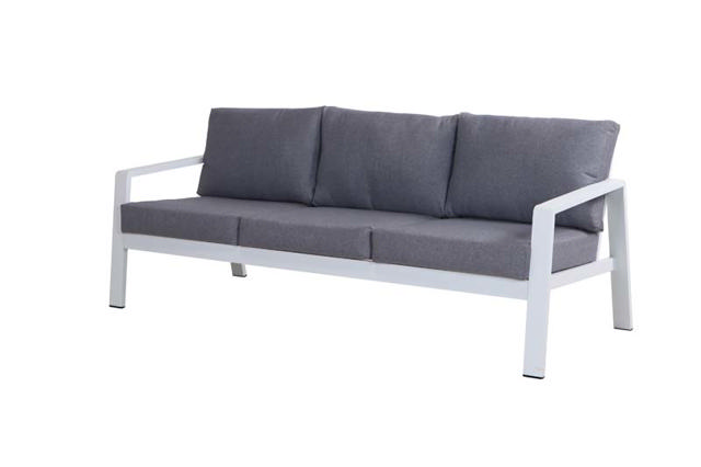 MASSA 3SEAT SOFA 201Χ85Χ72CM - WHITE