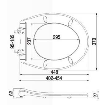 COTEXSA TOILET SEAT SLIM DURO SC FIX