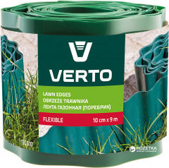 VERTO LAWN EDGE FENCE GREEN 10cm x 9m 