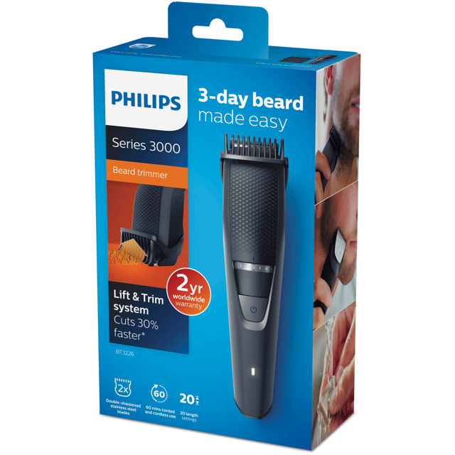 PHILIPS BT3226 BEARD TRIMMER 60M RECHARGEABLE